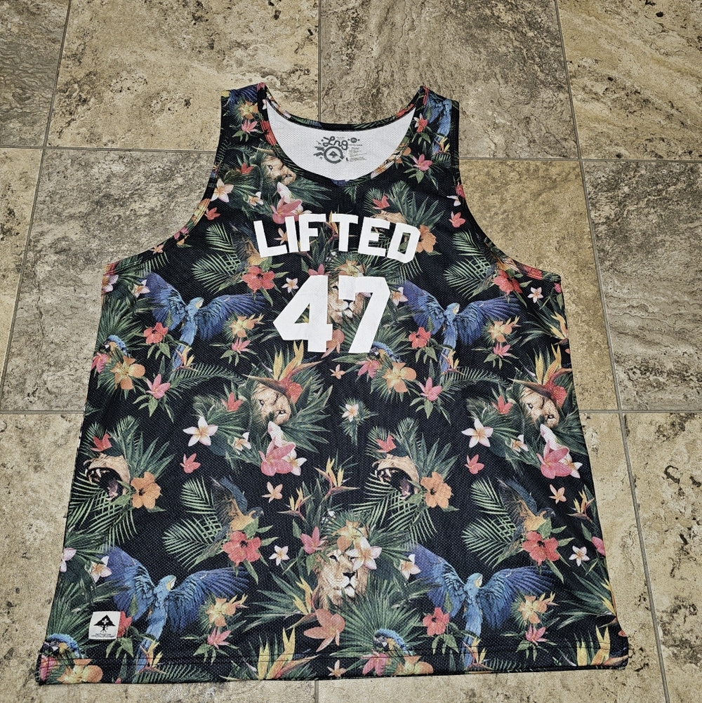 3XL Men's Big-Tall Bird Game Crazy Basketball Jersey Shirt